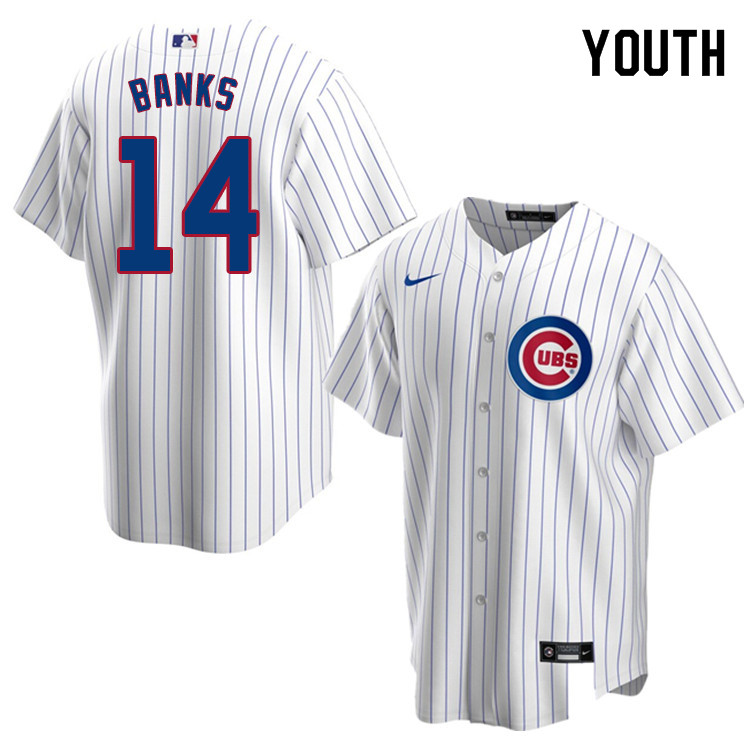 Nike Youth #14 Ernie Banks Chicago Cubs Baseball Jerseys Sale-White